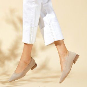 VIVAIA MINNIE Small Square-Toe Heels Almond Size EU(41.5) US (10)